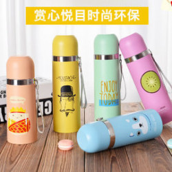 500ML超特惠304優質保溫壺【大人小孩都愛萌到爆表,生活用品】超可愛圖案各式304不繡鋼保溫杯上學水壺/水杯/兒童外出專用杯